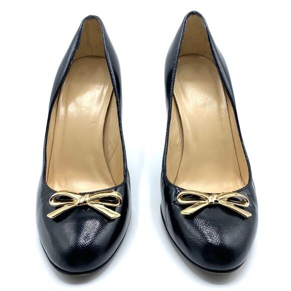Kate Spade Antonella Gold Bow Heels size 6.5 - Picture 2 of 14